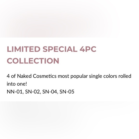 Naked Cosmetics Loose Pigment Set - 4 Stackable Eyeshadows Set in Sierra Nevada - Picture 2 of 8